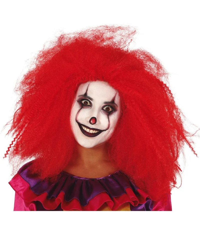 Feuerrote Nackenlange Clown Perücke