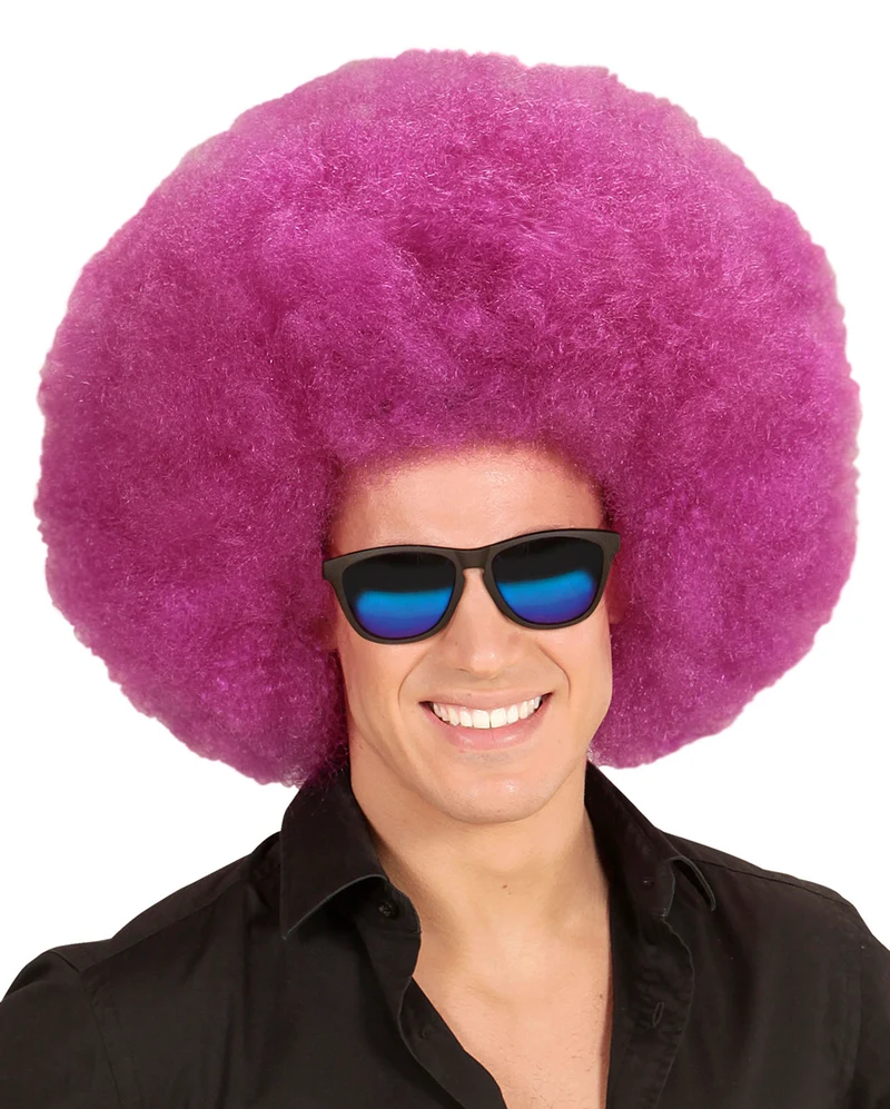 Riesige Afro Perücke Lila