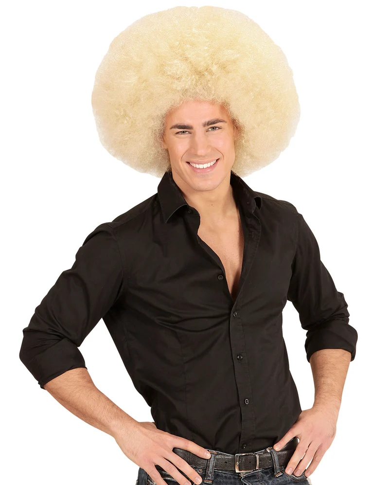 Riesige Afro Perücke Blond