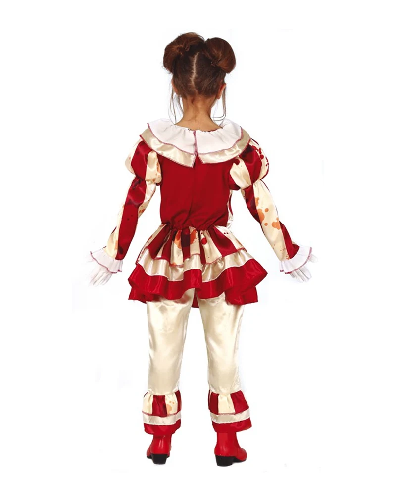 Blutiges Clownsmädchen Kinder Kostüm