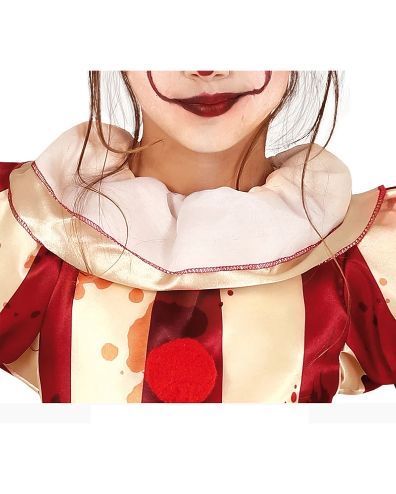 Blutiges Clownsmädchen Kinder Kostüm