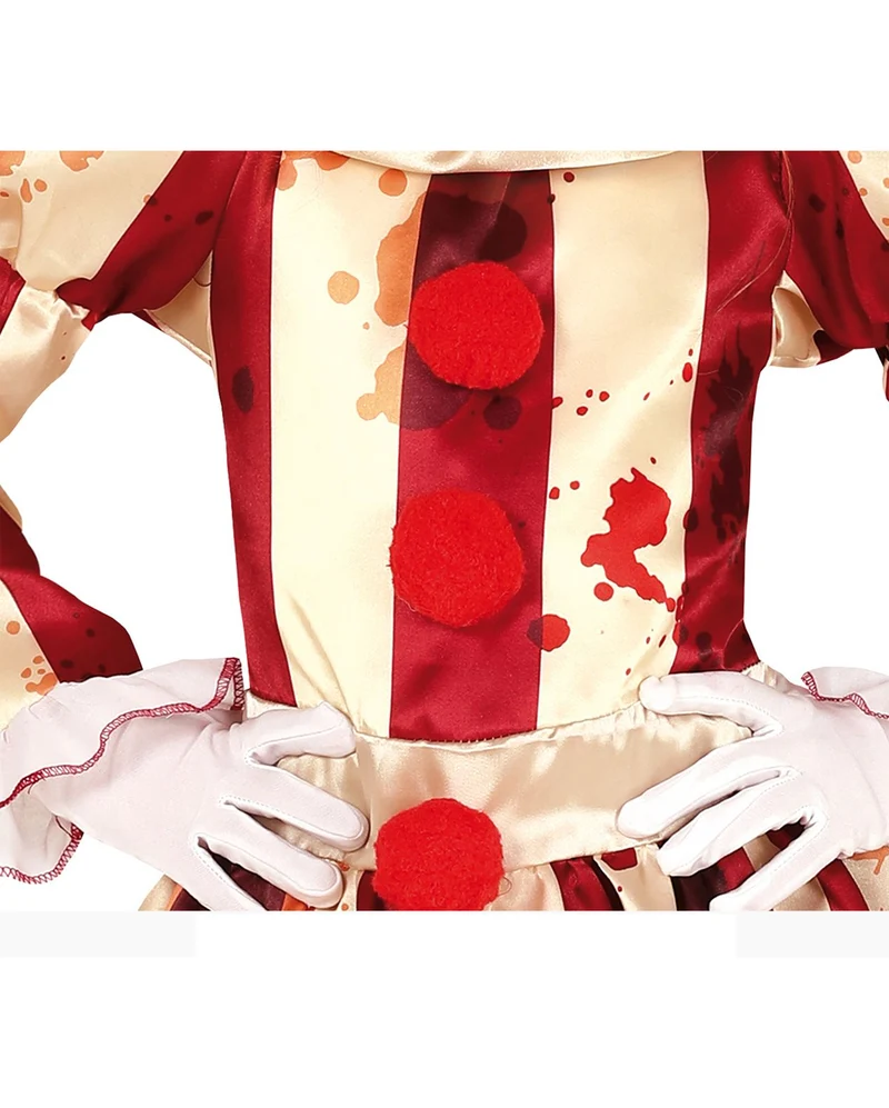 Blutiges Clownsmädchen Kinder Kostüm