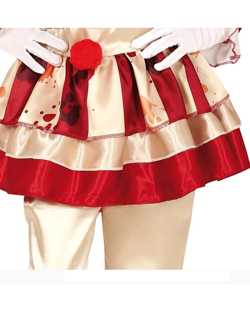 Blutiges Clownsmädchen Kinder Kostüm