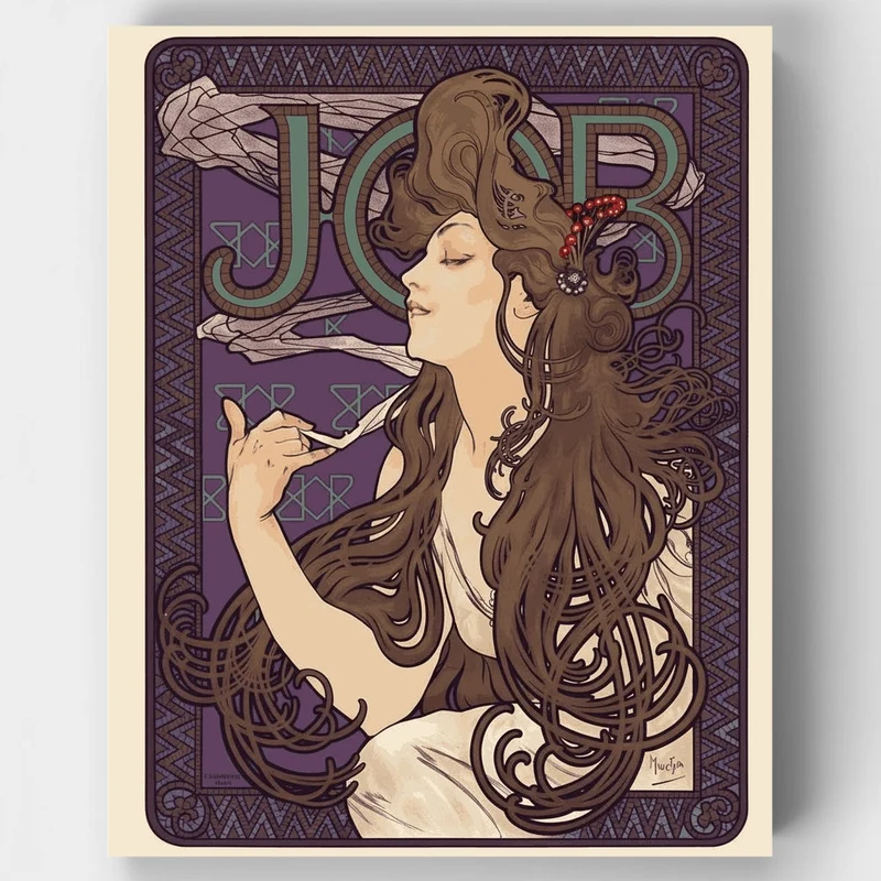 Job Cigarettes Poster - Paint by Numbers Kit