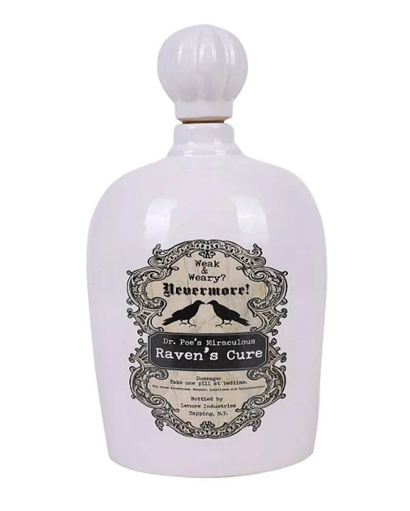 Antike Giftflasche "Raben Heilmittel"