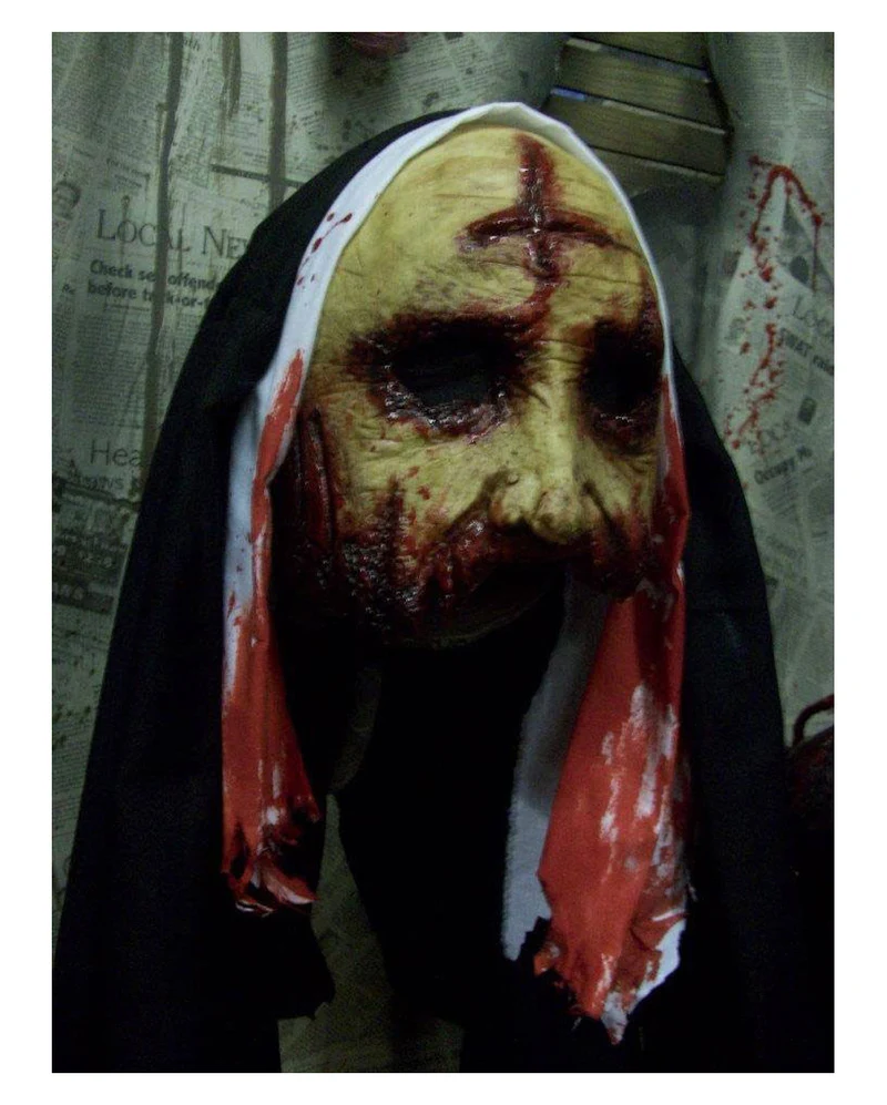 Silent Nun Halloween Maske