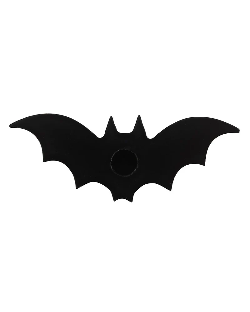 Schwarzer Fledermaus Kerzenhalter