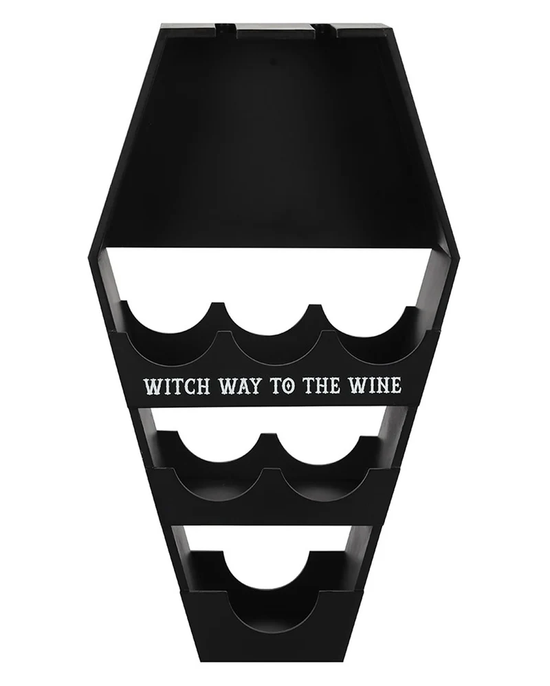 Sarg Weinregal als Gothic Deko 62cm
