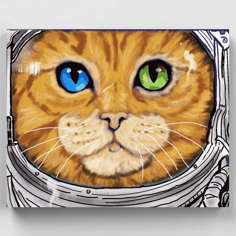 "2001 A Space Oddpussy" Paint by Numbers Kit