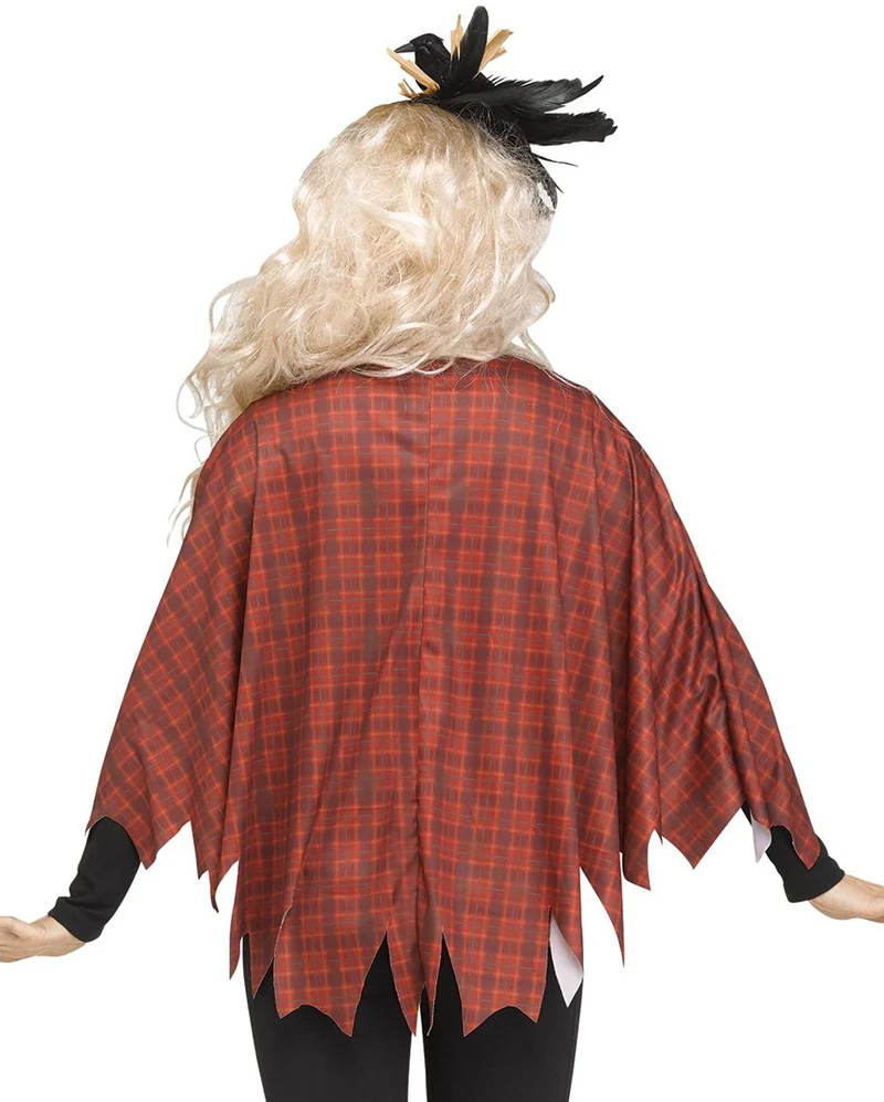 Scary Crow Poncho One Size