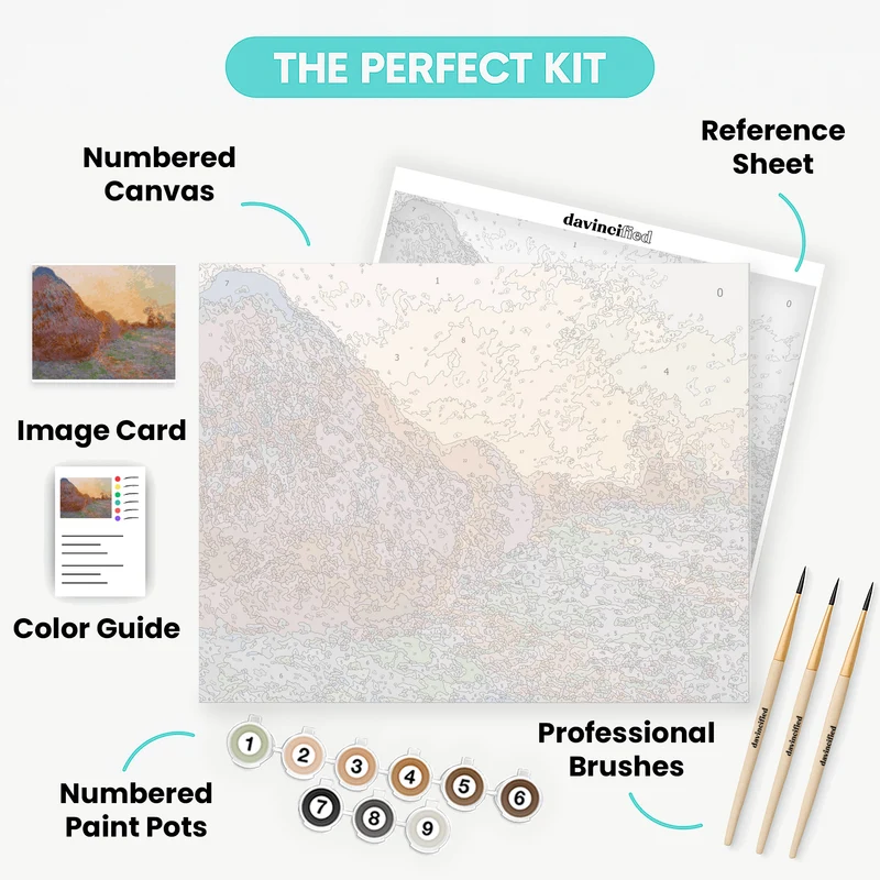 Meules (Haystacks) - Paint by Numbers Kit