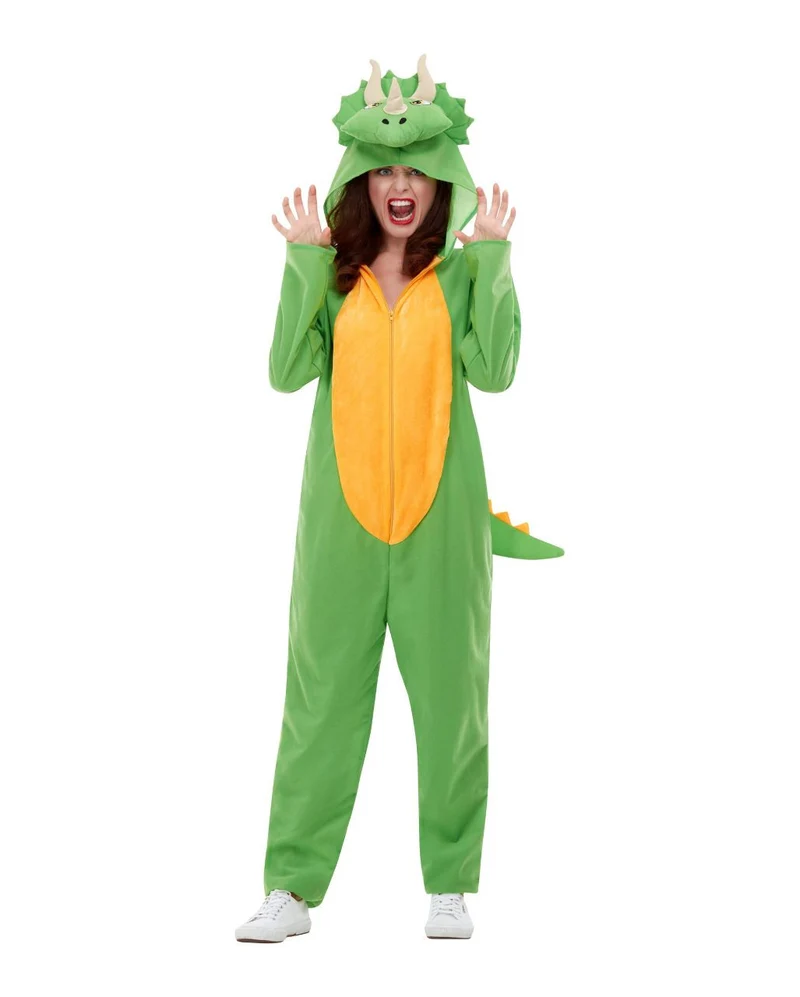 Dinosaurier Jumpsuit Kostüm für Erwachsene