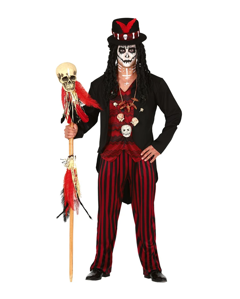 Voodoo Hexenmeister Herren Kostüm