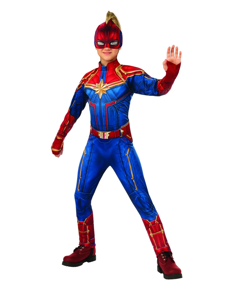 Marvel - Captain Marvel Kinder Jumpsuit Kostüm
