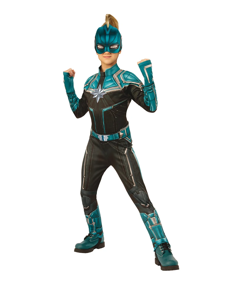 Captain Marvel Kree Kinderkostüm Blau