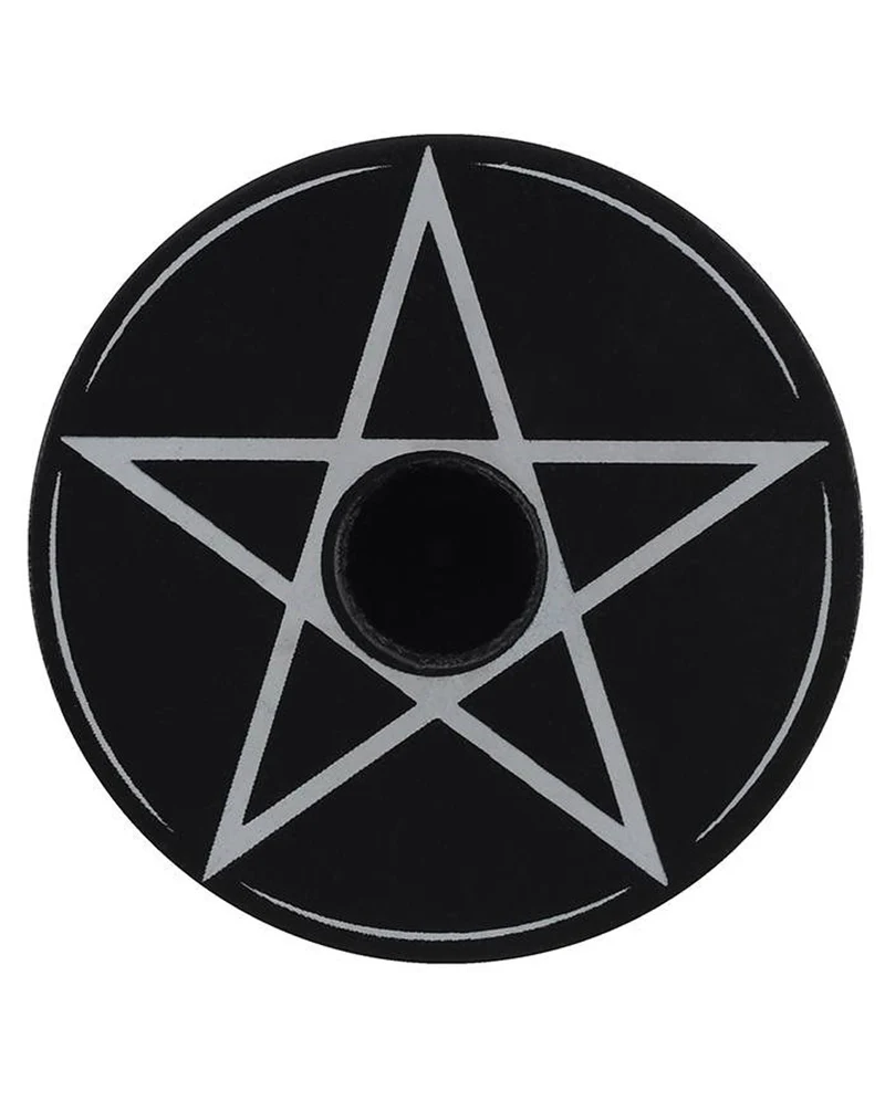 Flacher Pentagramm Kerzenständer