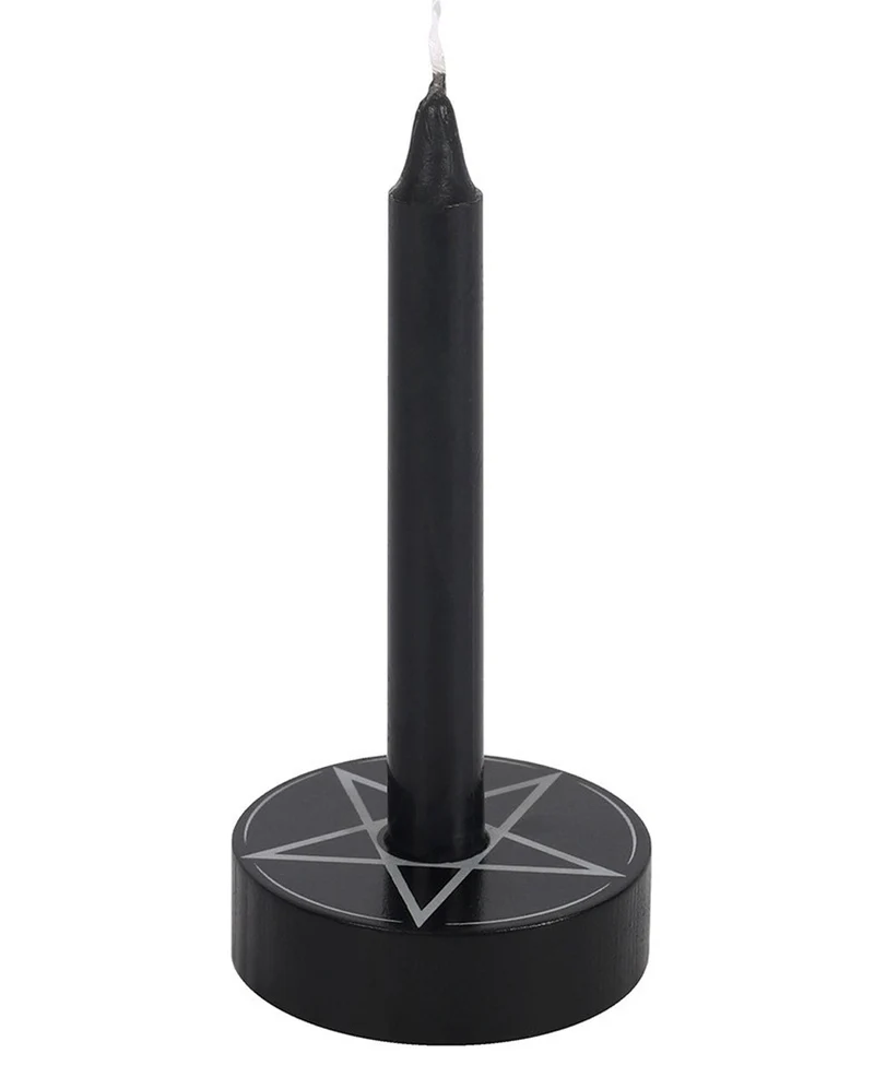 Flacher Pentagramm Kerzenständer