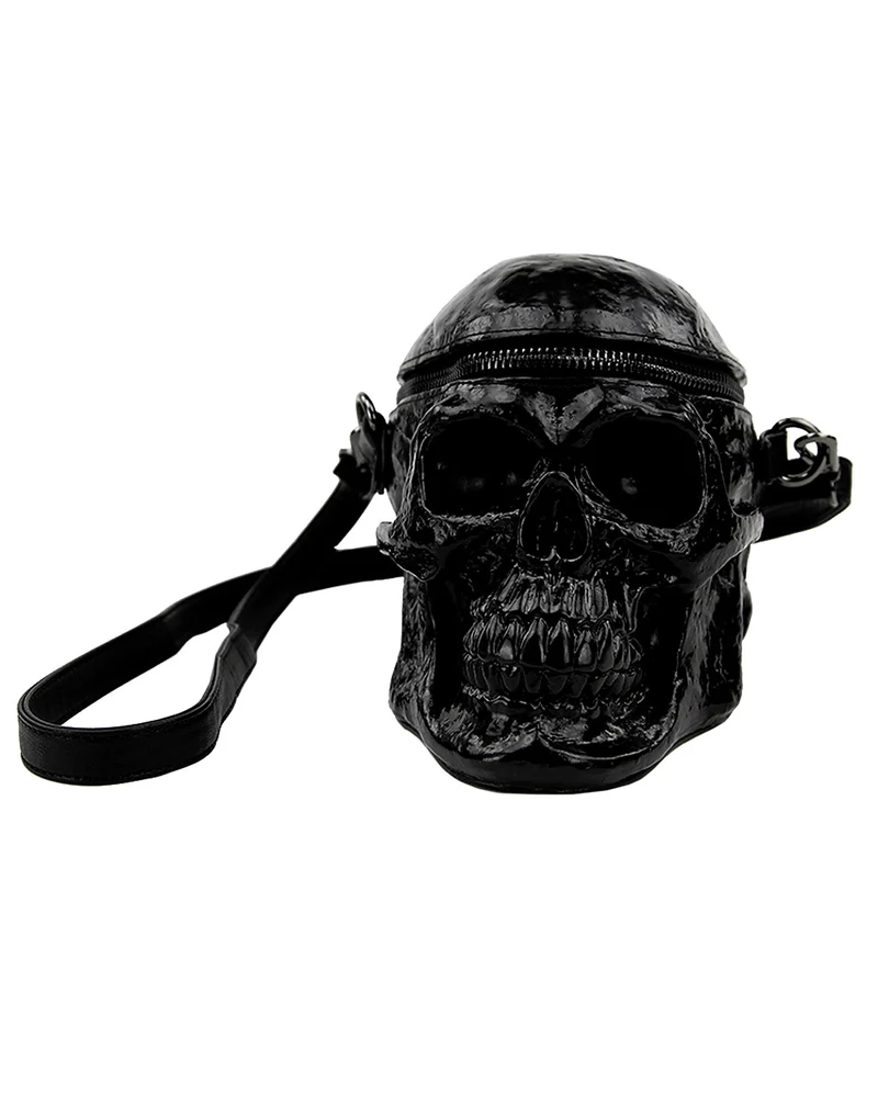 Totenkopf Handtasche Vinyl