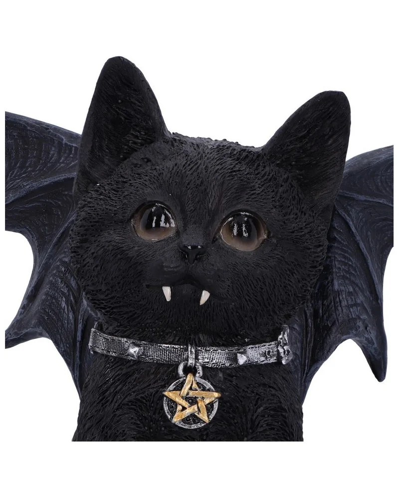 Schwarze Katzenfigur Vampuss 16cm