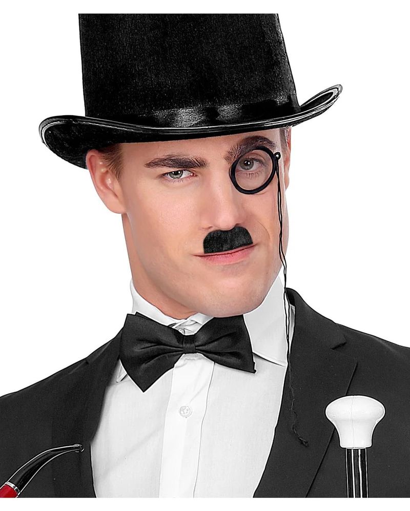 Schnurrbart Charlie Schwarz