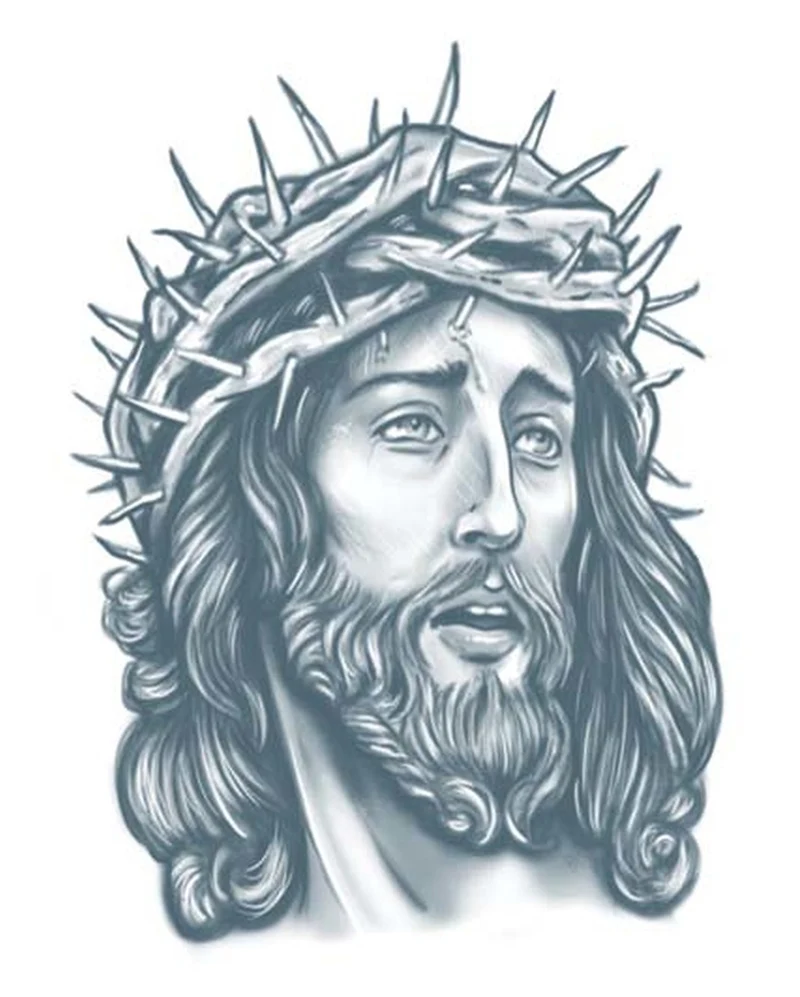 Gefängnis Klebetattoo Jesus