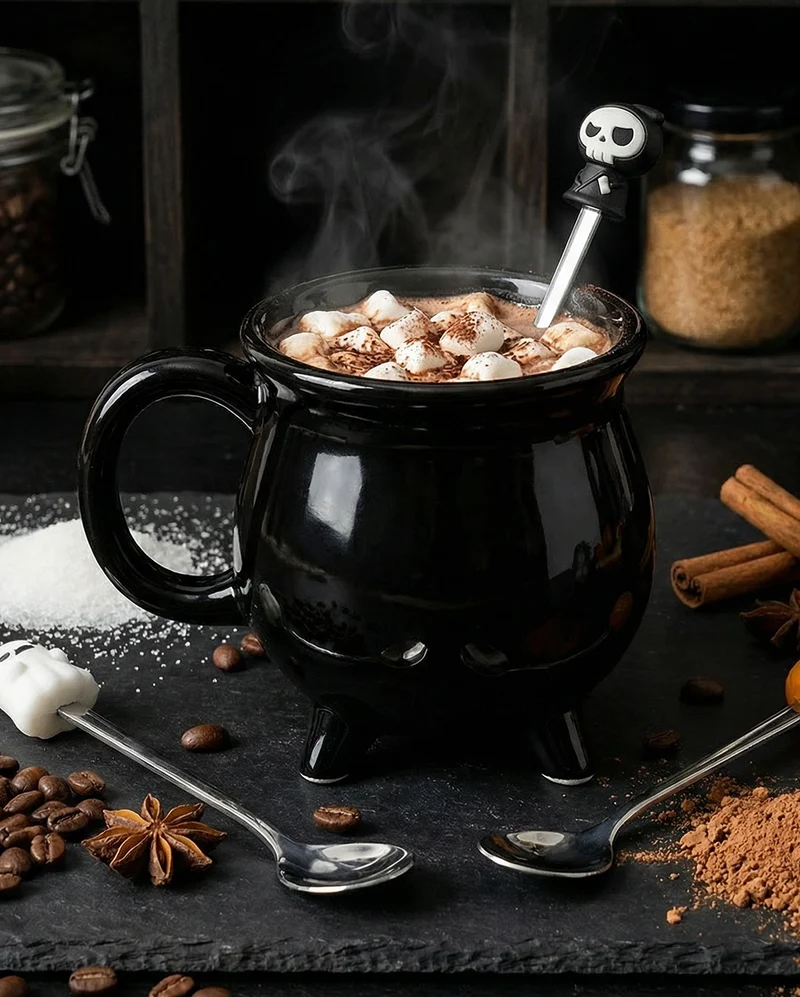 Schwarzer Hexenkessel als Tasse 400ml