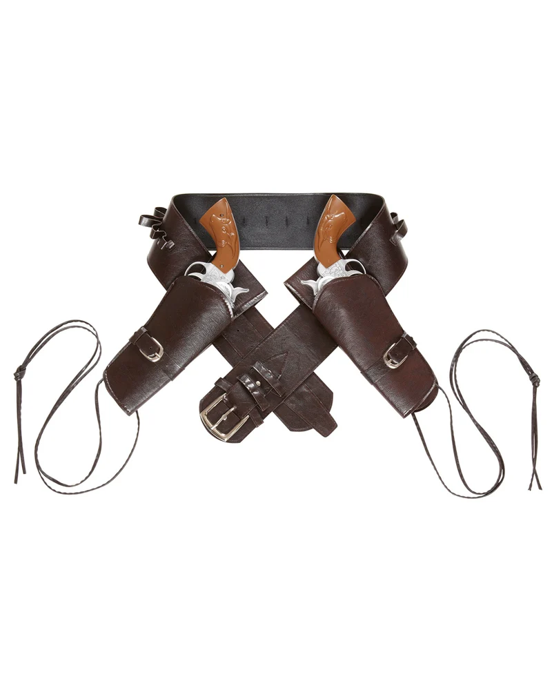 Doppelter Western Kunstleder Holster