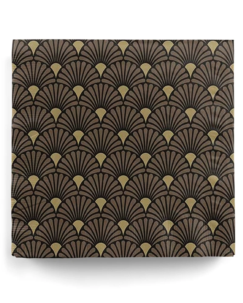 Art Deco Servietten Schwarz Gold 20 St.