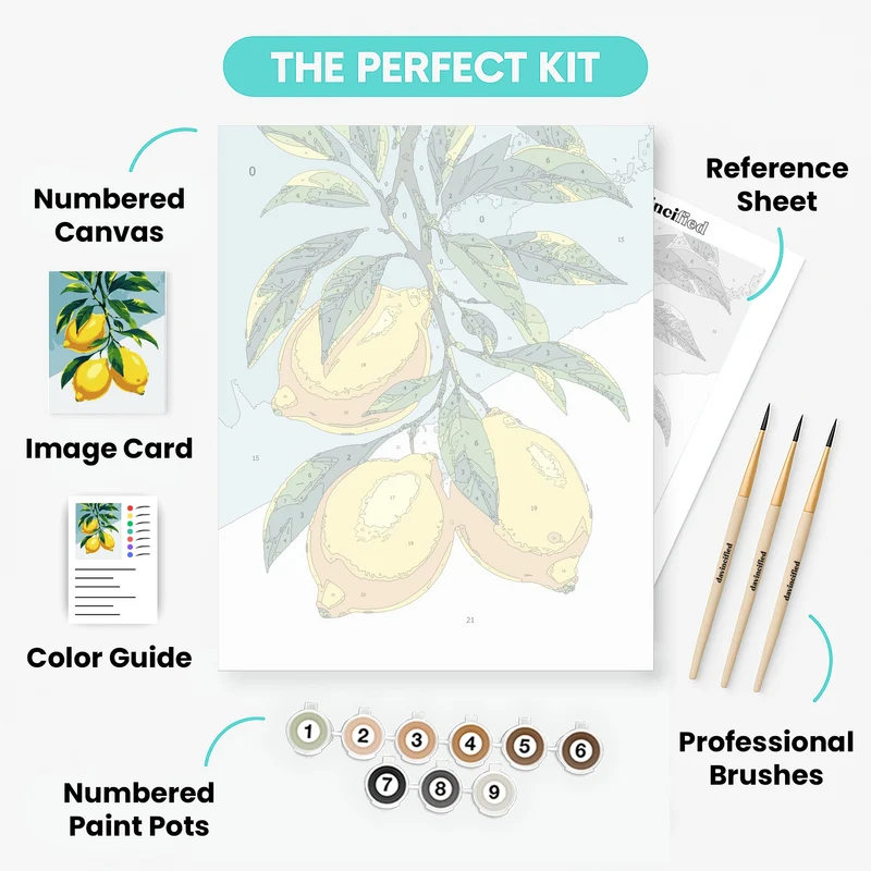 Lemon Branch - Paint by Numbers Kit