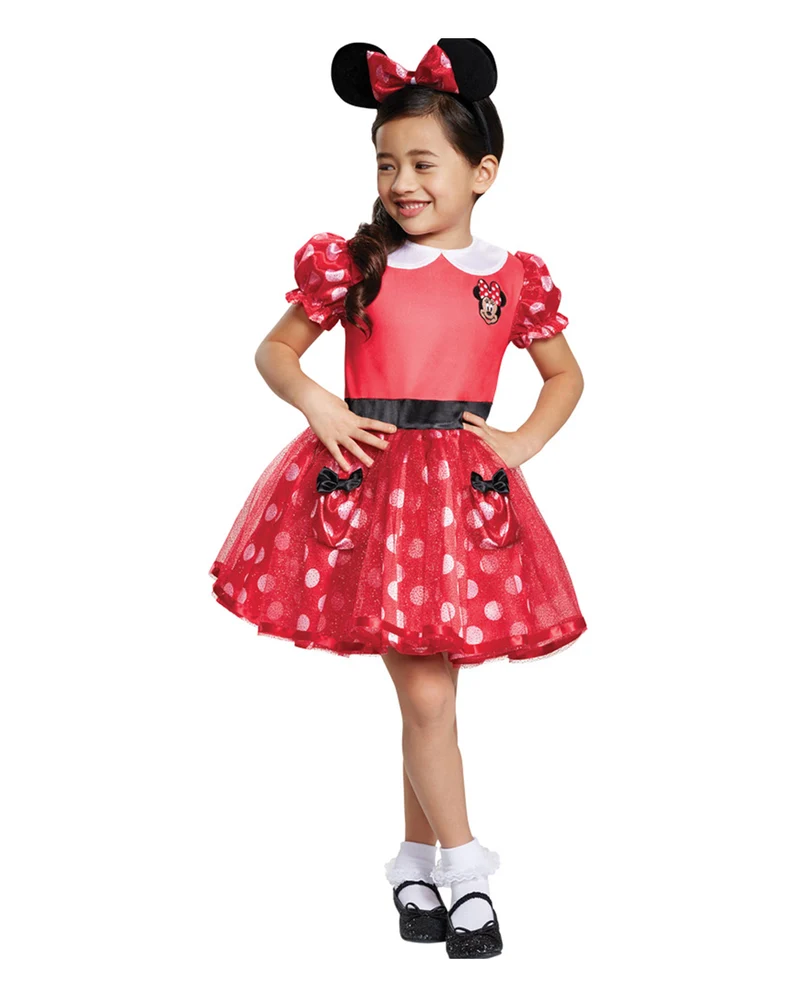 Minnie Mouse Kinder Kostümkleid Rot