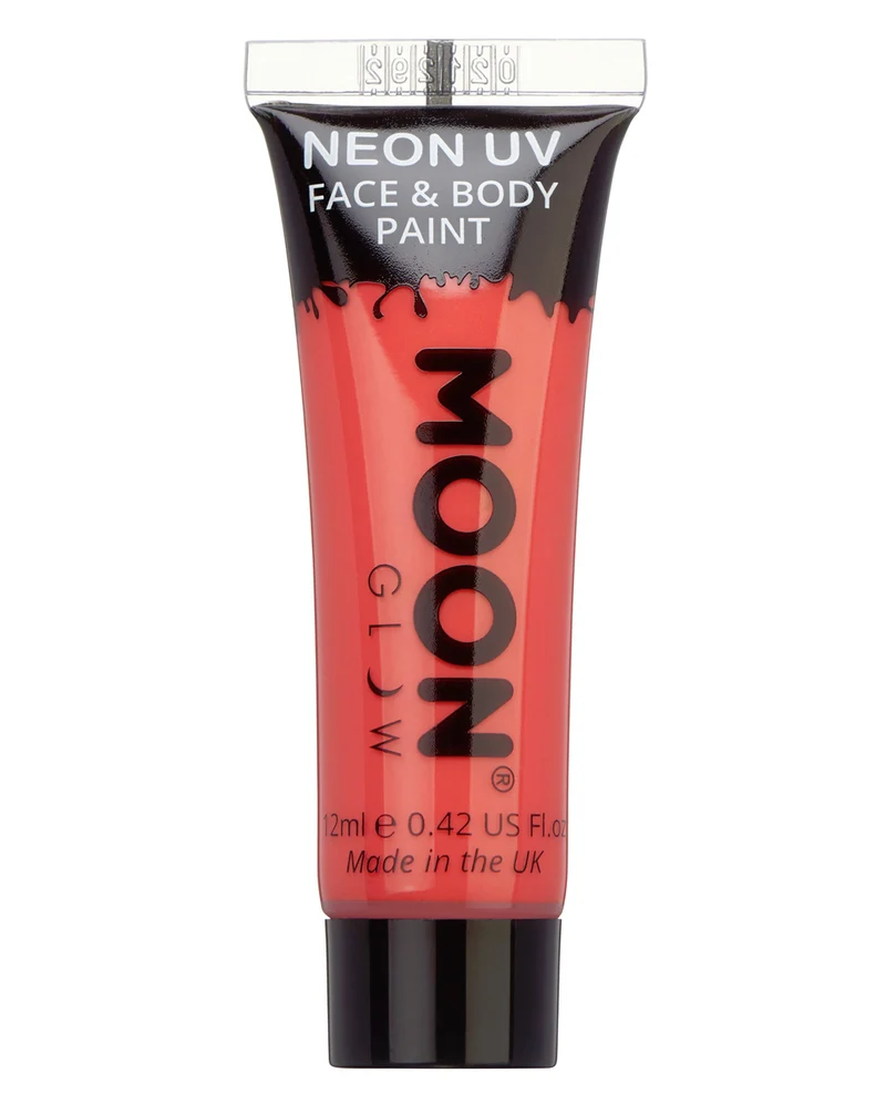 Glow in the Dark Make-up Neon Rot