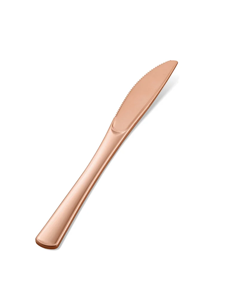 Einweg Messer Rose Gold 12 St.