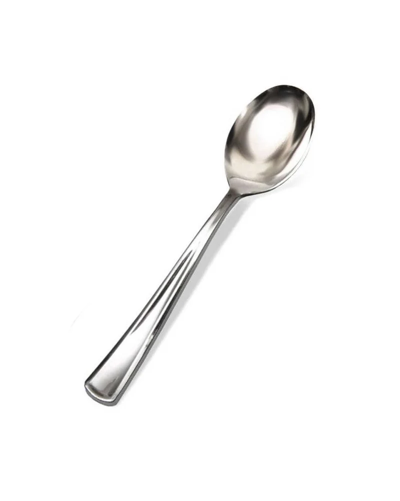Kunststoff Löffel Silber 12 St.