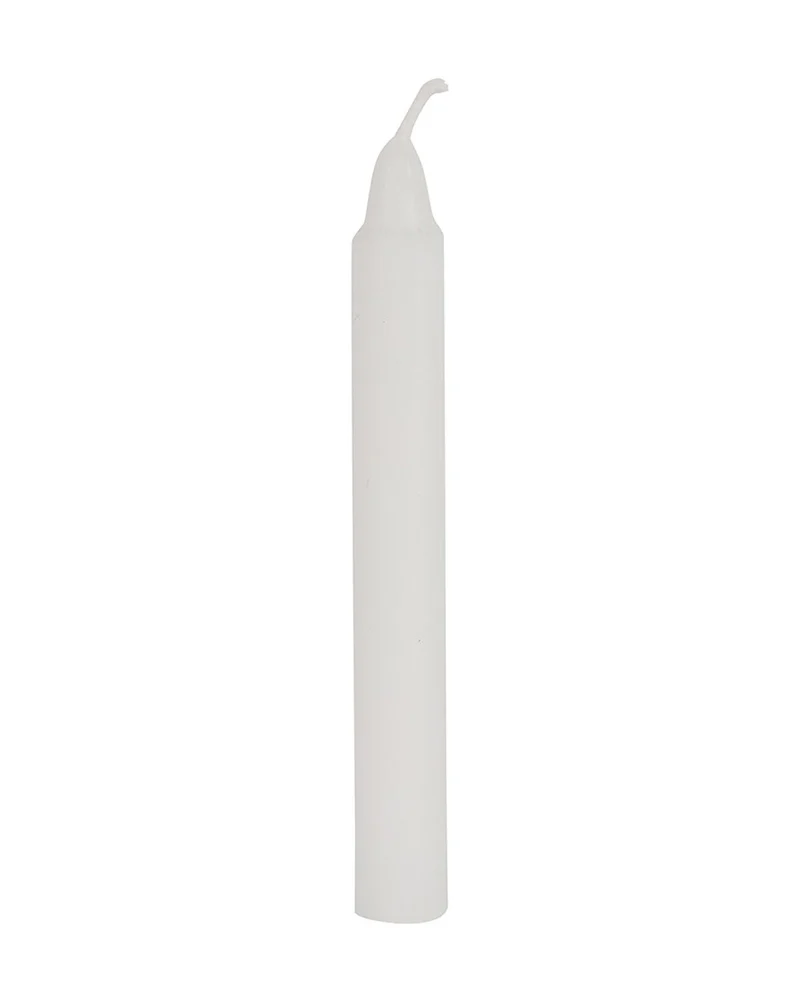 Weiße "Glücklichsein" Hexenkerzen 12 St.