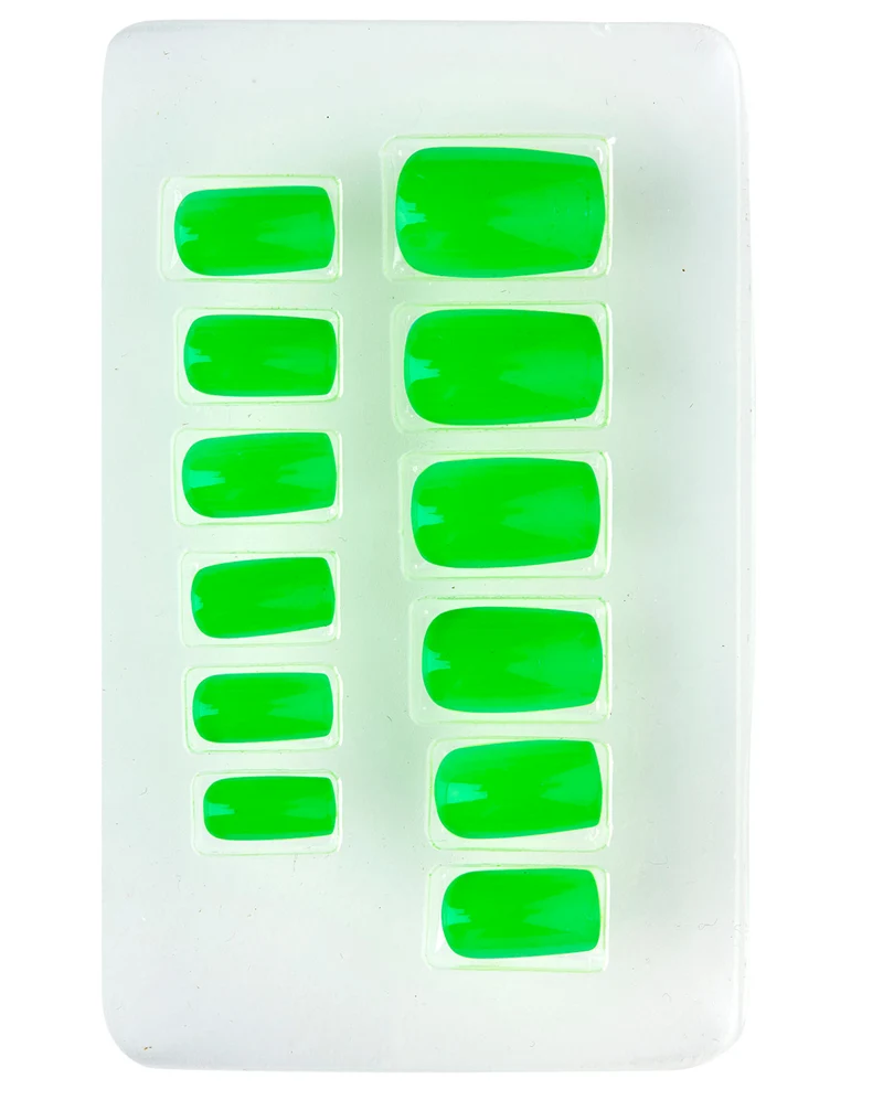 Neon Airbrush Fingernägel Neon Grün