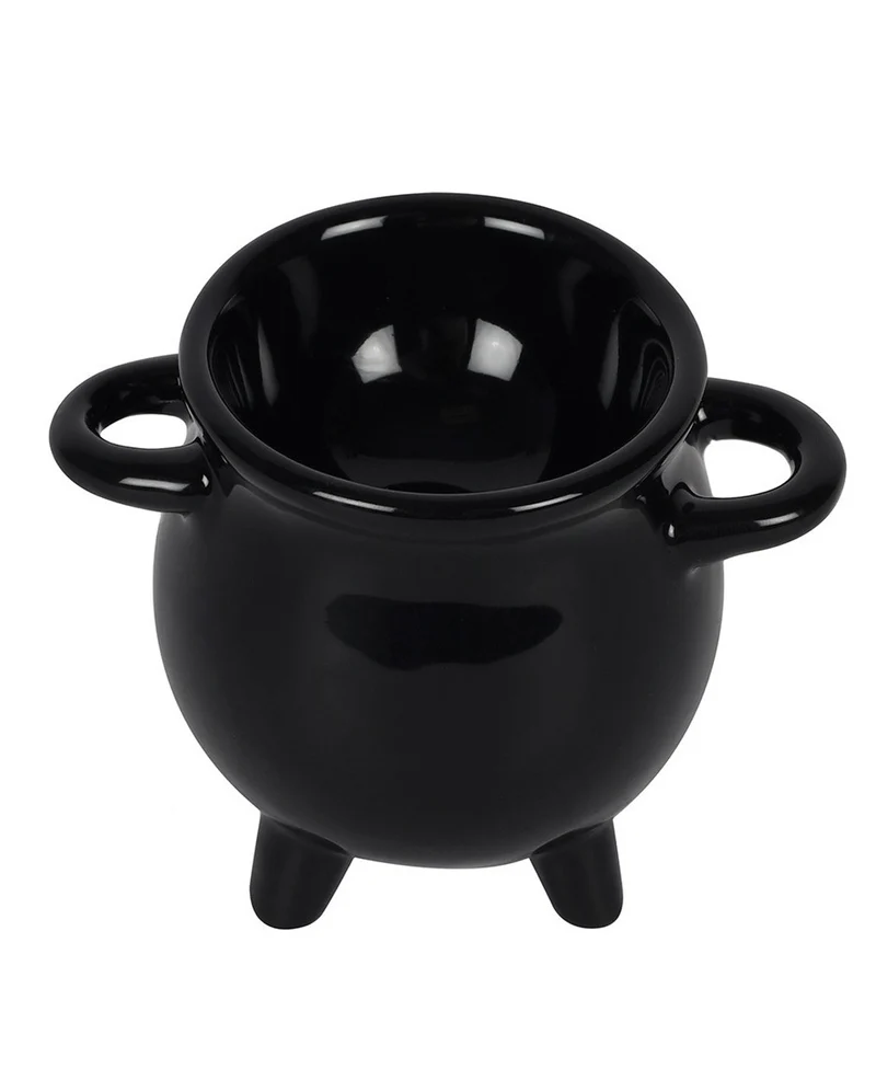 Hexenkessel als Eierbecher mit Löffel