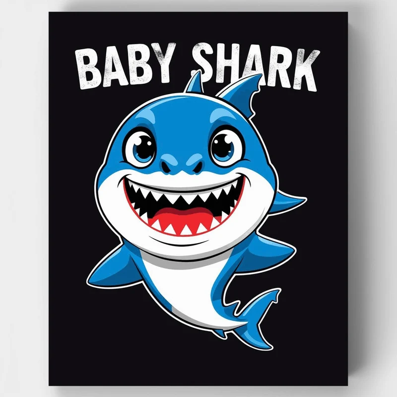 Baby Shark - Paint by Numbers Kit