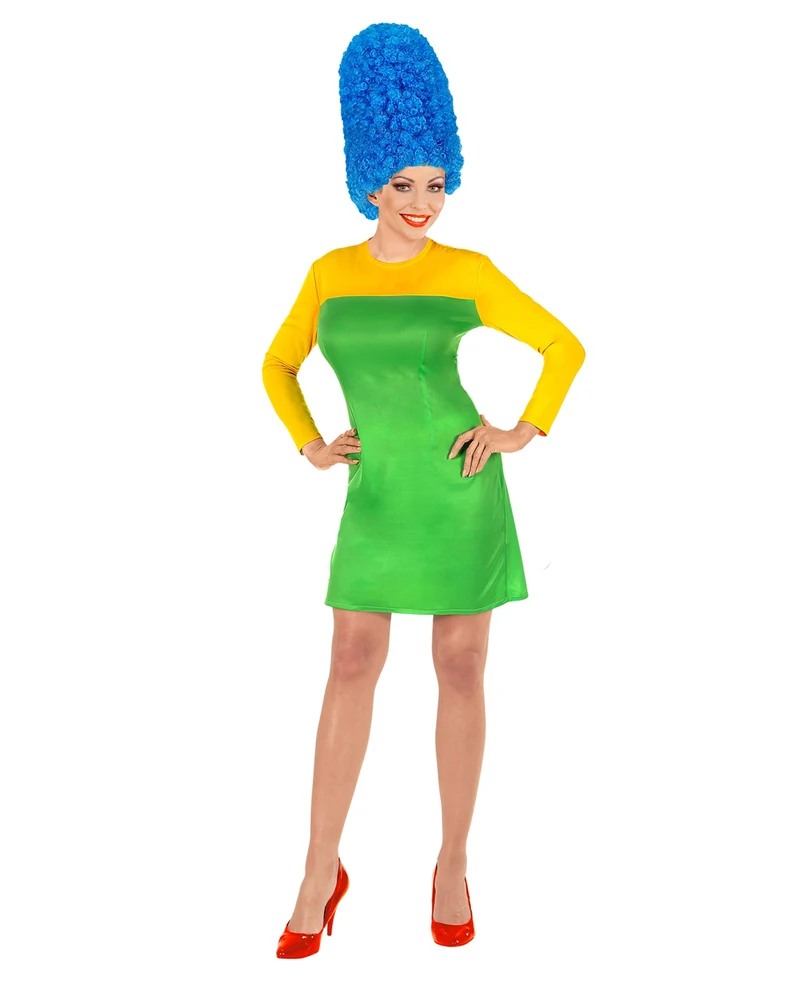 Marge Comic Lady Kostüm mit Perücke