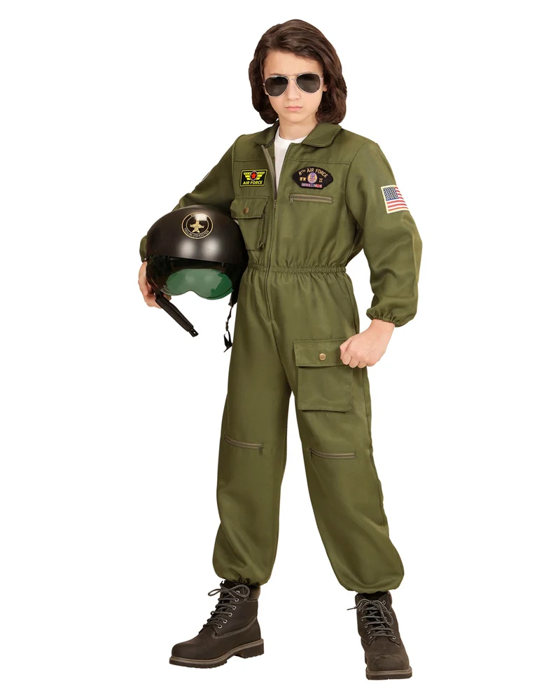 Kampfjet Pilot Kinderkostüm