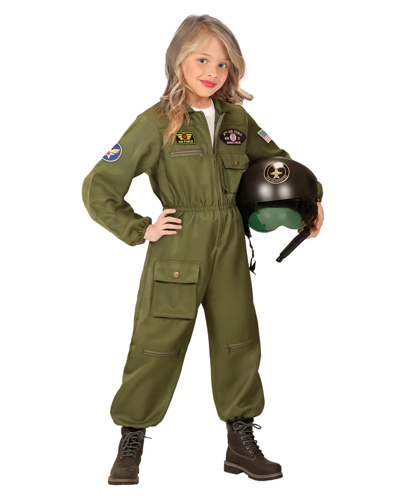 Kampfjet Pilot Kinderkostüm