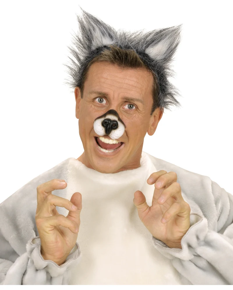 Wolfs Ohren aus Plüsch