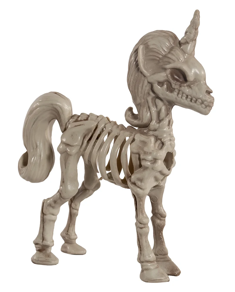 Einhorn Skelett als Knochengerippe 21 cm
