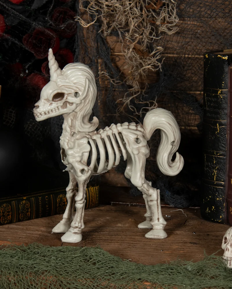 Einhorn Skelett als Knochengerippe 21 cm