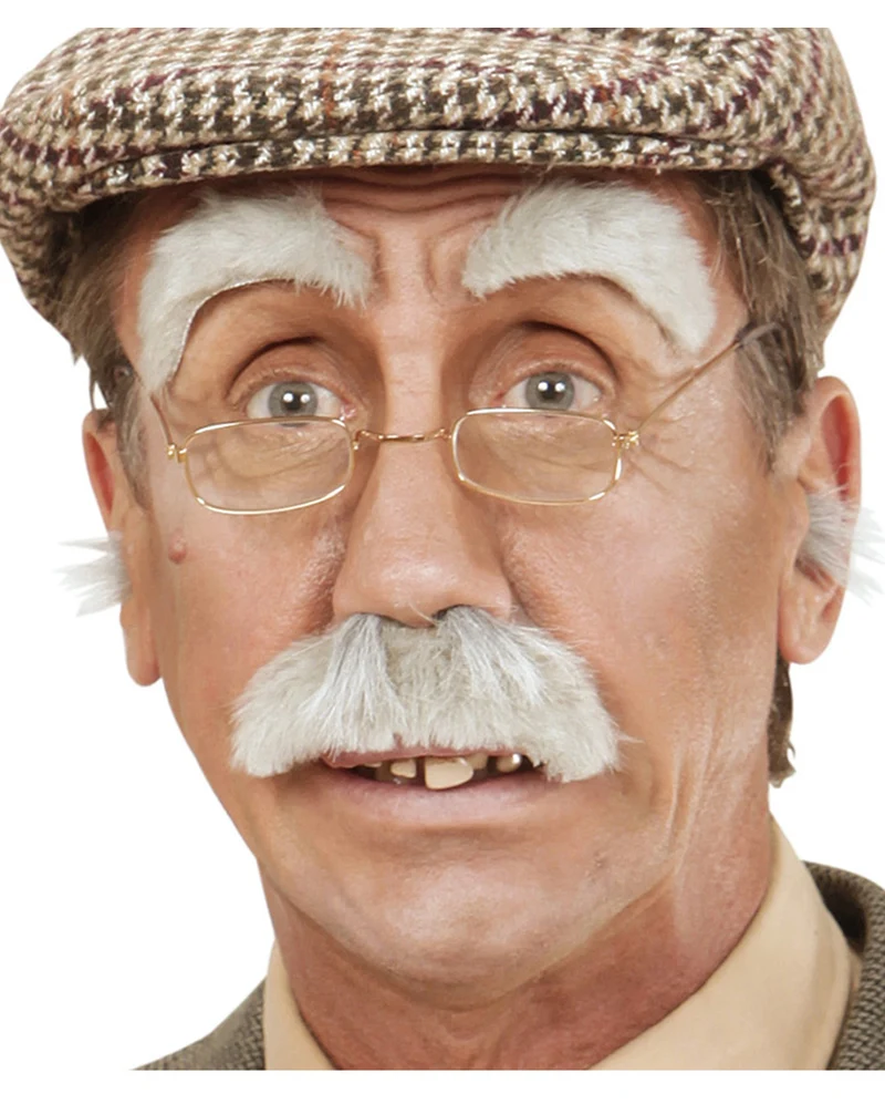 Großvater Augenbrauen & Schnurrbart