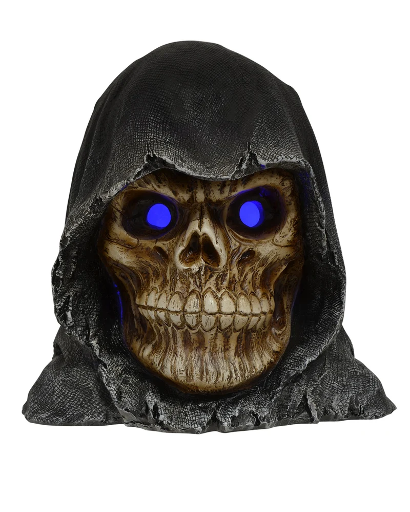 Grim Reaper Totenkopf mit leuchtenden Augen