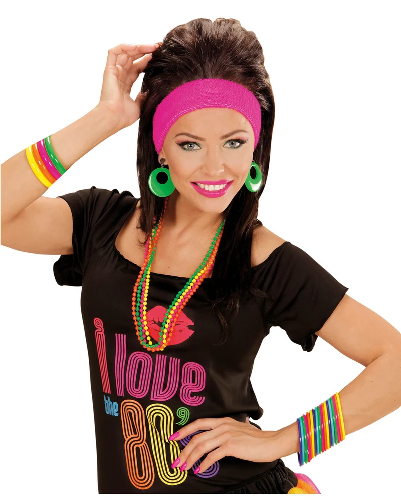 80er Jahre Multicolor Armreifen 18 St.
