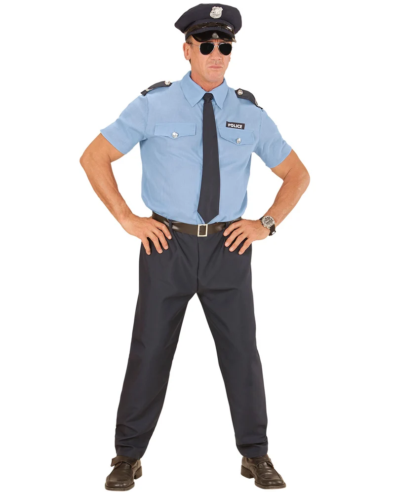 Polizist Herrenkostüm 5-tlg.