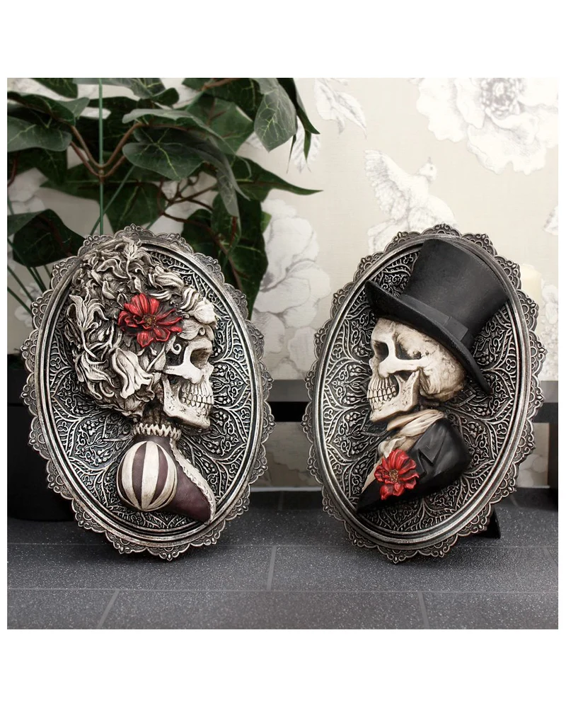 Gothic Skelett Dame Day of the Dead Wand- & Standbild