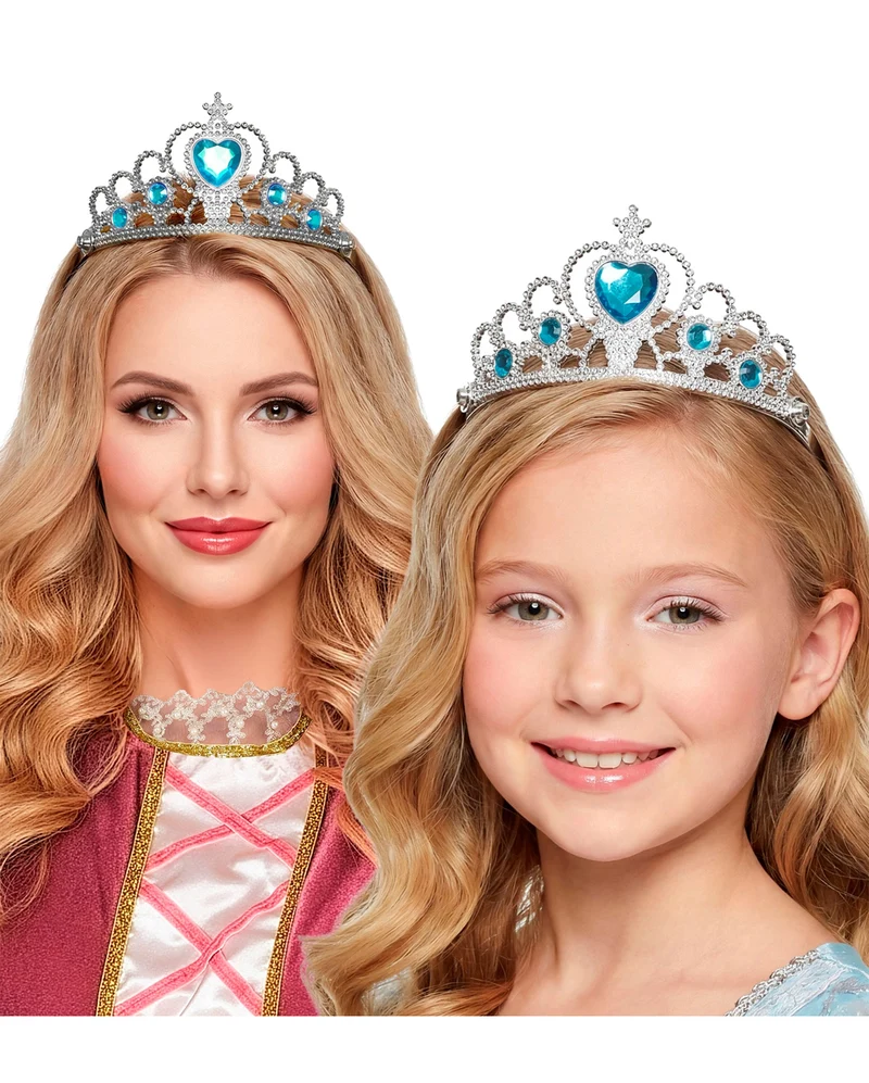 Prinzessinnen Tiara mit Türkisen Schmucksteinen