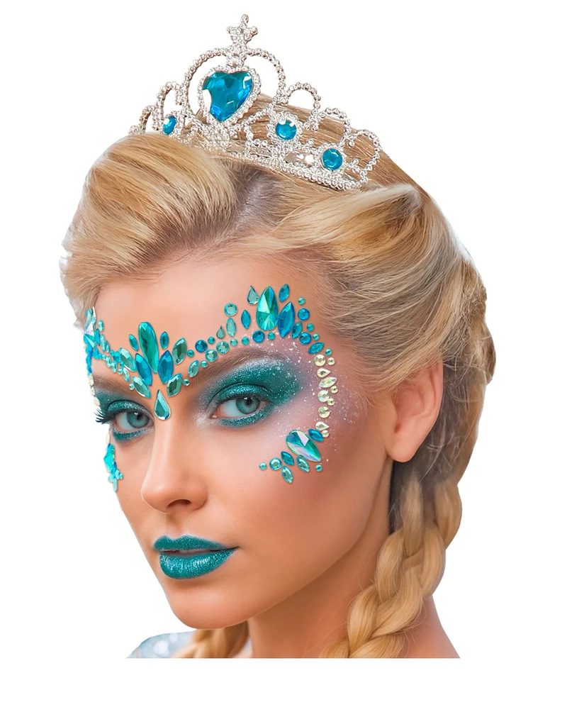 Prinzessinnen Tiara mit Türkisen Schmucksteinen